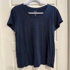 Gap Favorite Tee Navy Blue Short Sleeve T-Shirt Women’s Large Basic